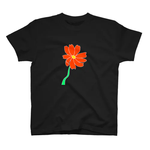 ビビッドオレンジの花 Regular Fit T-Shirt