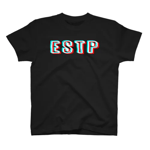 【MBTIシリーズ】ESTP Tシャツ[黒] Regular Fit T-Shirt