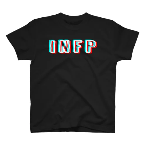 【MBTIシリーズ】INFP Tシャツ[黒] Regular Fit T-Shirt