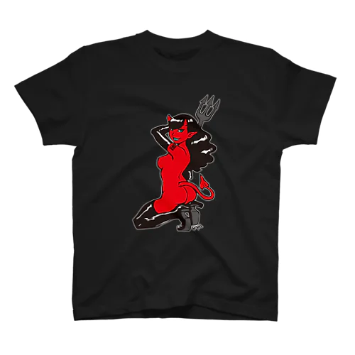 Red Devil Girl  Regular Fit T-Shirt