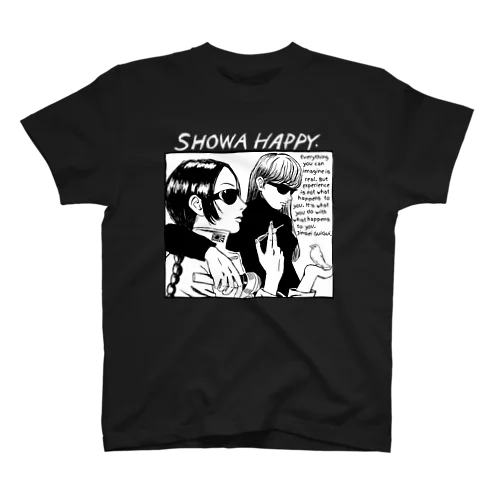 昭和はっぴー☆ブラックコーヒー事件（ダーク） スタンダードTシャツ