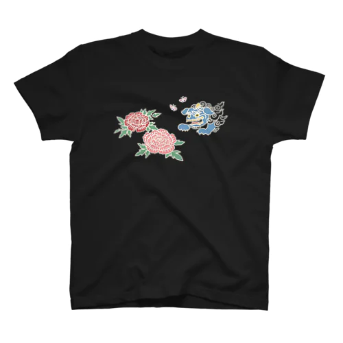 獅子と牡丹 スタンダードTシャツ