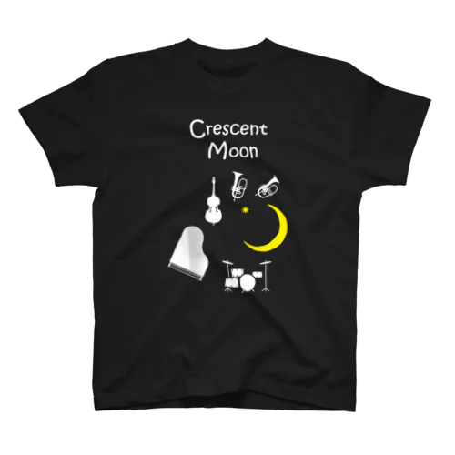 Crescent Moon🌙2024offset black スタンダードTシャツ