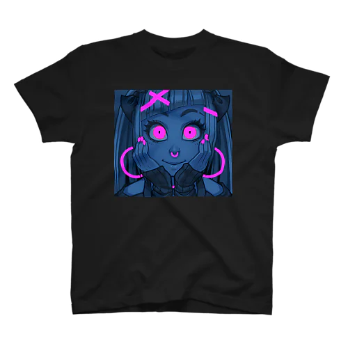 ゴスカード：UVカラコン / Goth Card: UV Contact Lenses Regular Fit T-Shirt