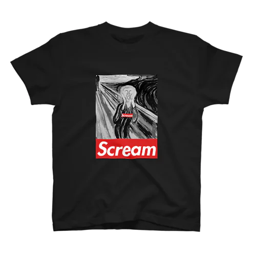 Scream(ムンクの叫び)/パロディ Regular Fit T-Shirt