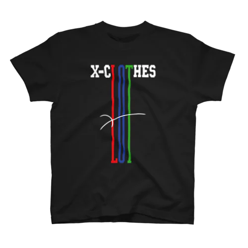 X-CLOTHES ロゴ　プリントです。 スタンダードTシャツ