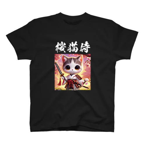 SAKURA CAT SAMURAI T-SHIRT～桜猫侍～ スタンダードTシャツ