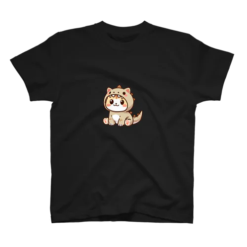 ギガノトサウルスネコ スタンダードTシャツ