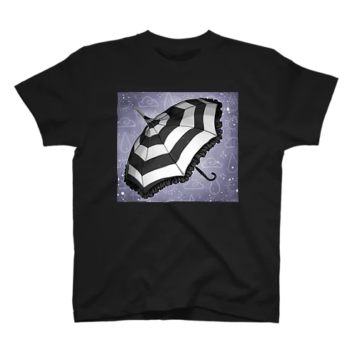 ゴスカード：日傘 / Goth Card: Umbrella Regular Fit T-Shirt