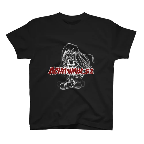 Achanmix_s2_Black Regular Fit T-Shirt