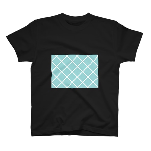 グラフィックーターコイズチェック Regular Fit T-Shirt