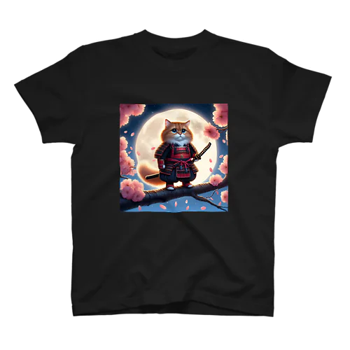 サムライ猫 Regular Fit T-Shirt