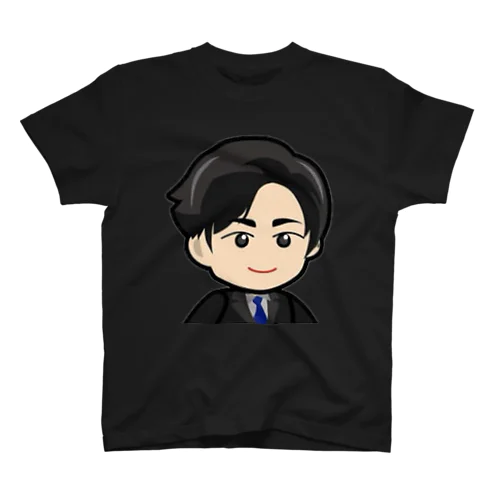 はいさいまいどおやじTシャツブラック Regular Fit T-Shirt