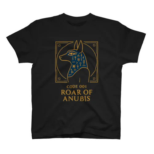 【エジプト神】MASK OF ANUBIS - CODE 001｜アヌビスの仮面Tシャツ／冥界神×神聖シンボル Regular Fit T-Shirt