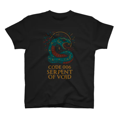 【エジプト神】SERPENT OF VOID - CODE 006｜虚無を喰らう混沌の蛇Tシャツ／終焉×神話アート Regular Fit T-Shirt