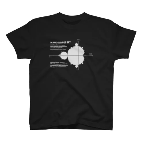 マンデルブロ集合：科学：フラクタル：学問・数学 Regular Fit T-Shirt