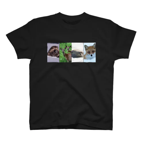 【サロベツの動物】四季折々 Regular Fit T-Shirt