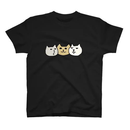 ネコだんご (文字無し) スタンダードTシャツ