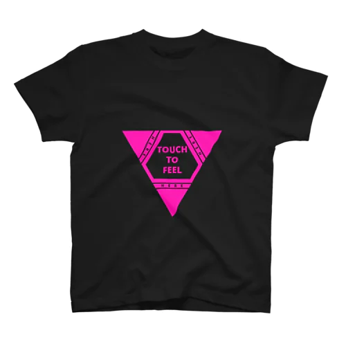 TOUCH TO FEEL -DELUSION PINK- Regular Fit T-Shirt