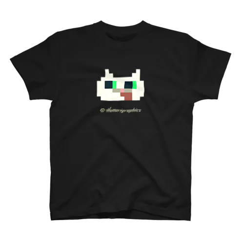 服部グラフィクス/いつもの猫スマイル Regular Fit T-Shirt