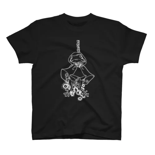 けろけろ坊主  ※黒地用白線画 スタンダードTシャツ