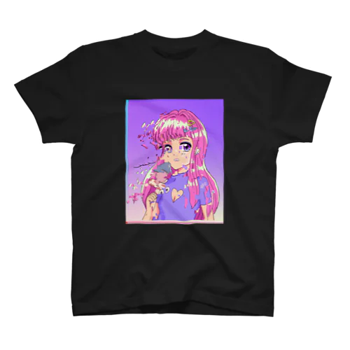 おでんを持つ女「し」 スタンダードTシャツ