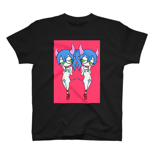 双子悪魔ちゃん Regular Fit T-Shirt