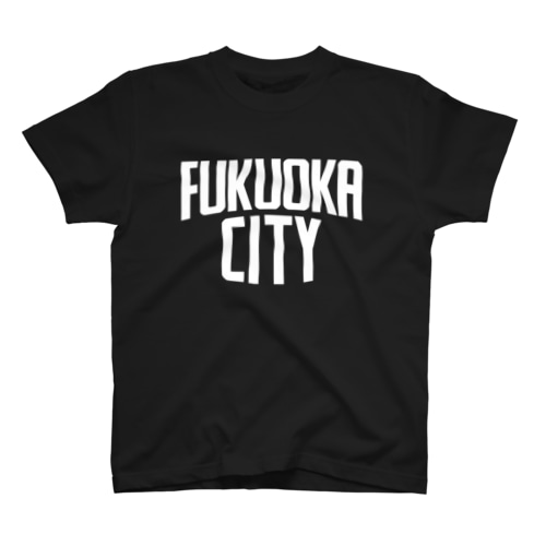 福岡シティTシャツ（ホワイトロゴ） Regular Fit T-Shirt