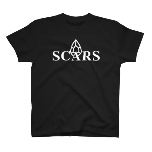 SCARS　ロゴ（白） Regular Fit T-Shirt