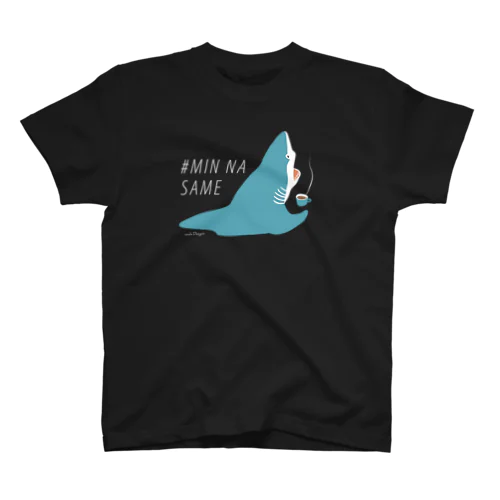 ほっとひと息サメ〈濃いめの地色向け〉  Regular Fit T-Shirt