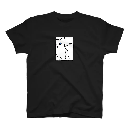 瞬き前に。 （背景白Br) スタンダードTシャツ