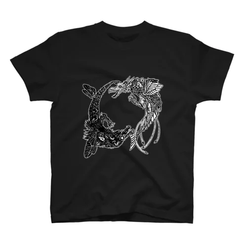 陰陽龍（yin‐yang dragon/インヤンドラゴン） スタンダードTシャツ