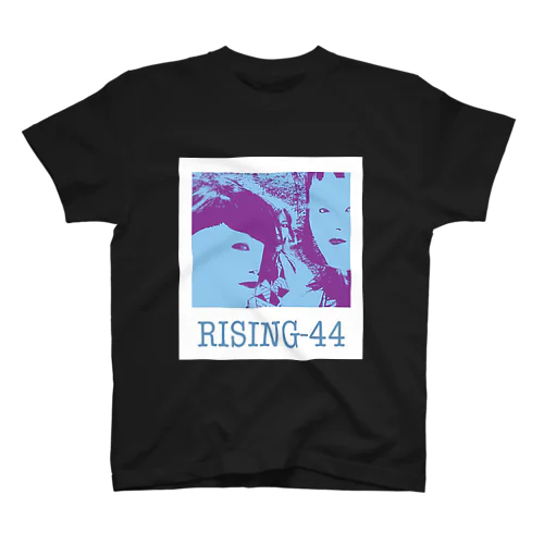 RISING-44 black Regular Fit T-Shirt