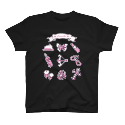 Heavenly（pink）♡two designs スタンダードTシャツ