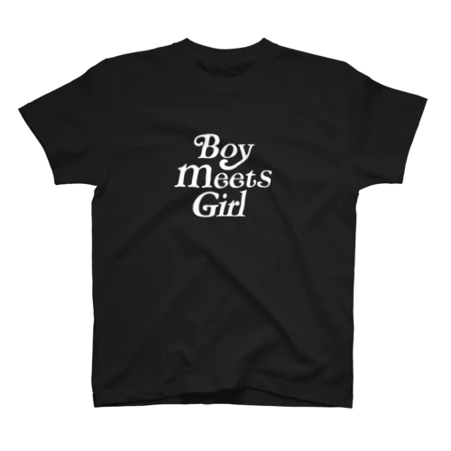 Boy meets girl black Regular Fit T-Shirt