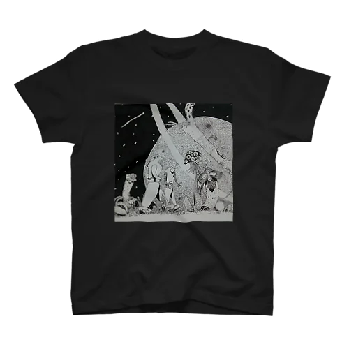 宇宙の巨大な惑星 イラスト Regular Fit T-Shirt