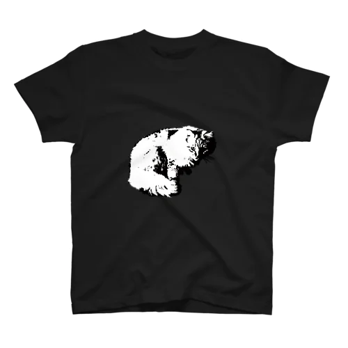 モノクロームな猫 Regular Fit T-Shirt