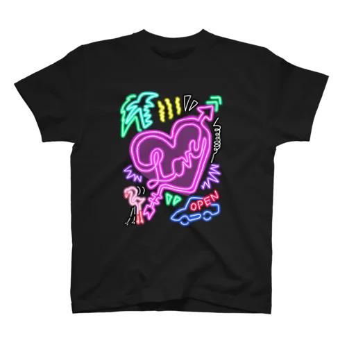 angel22👼（ラブネオン💜💗 スタンダードTシャツ