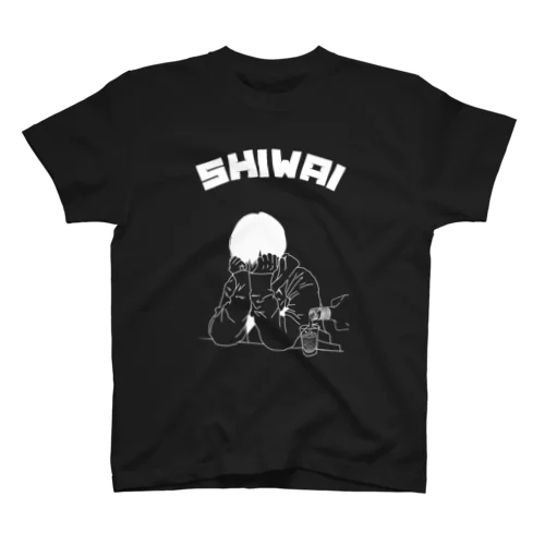 SHIWAIロゴTシャツ(白ver) スタンダードTシャツ