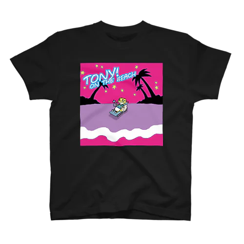 TONY! on the beach (夜) Regular Fit T-Shirt