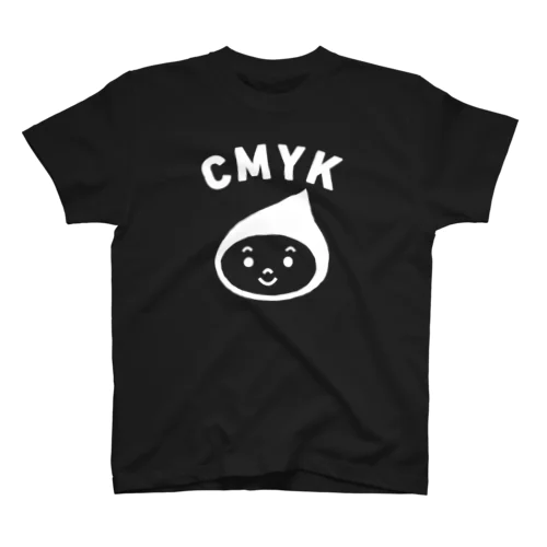 CMYKインキちゃん（ホワイトプリント） Regular Fit T-Shirt