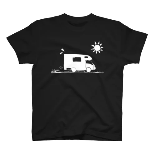 真夏のキャンピングカー（白ベース） Regular Fit T-Shirt