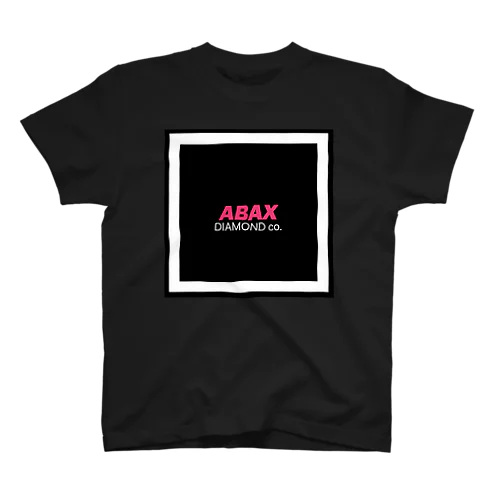 ABAX DIAMOND co. ホワイトsquareロゴ スタンダードTシャツ