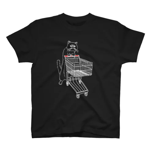 SHOPPING CAT 白 Regular Fit T-Shirt