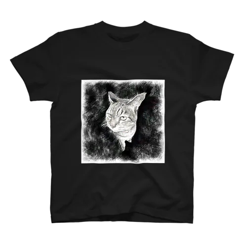 ヤンチャな雄猫 スタンダードTシャツ