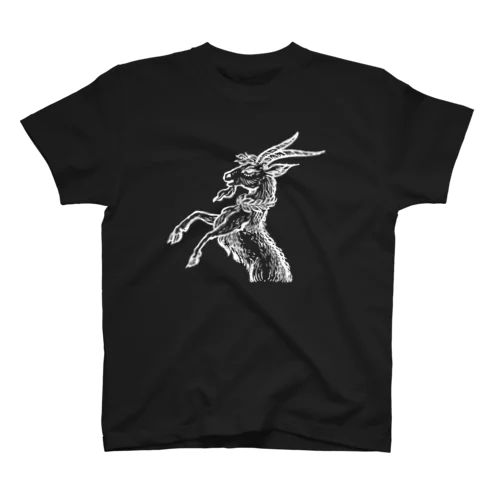 やぎ座（Capricorn）_WhitePrint スタンダードTシャツ