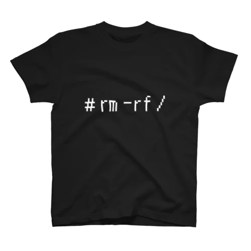 「# rm -rf /」Tシャツ Regular Fit T-Shirt