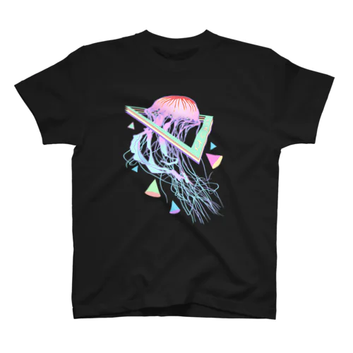 美的Vaporwaveクラゲオーシャン スタンダードTシャツ