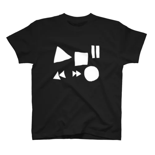 音楽のボタン スタンダードTシャツ