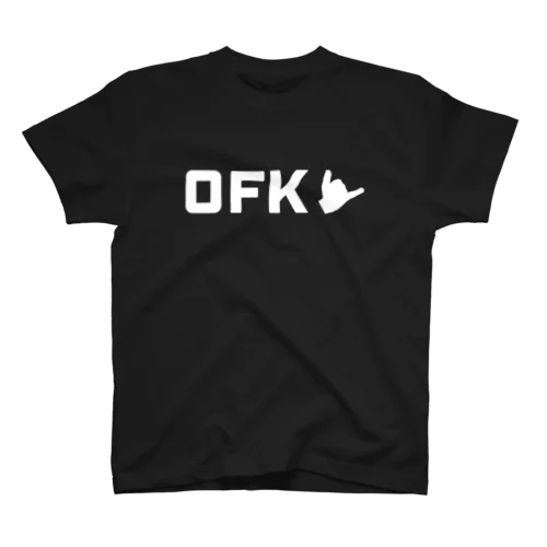 【数量無制限】 OFK ハンドサイン 白字 Regular Fit T-Shirt